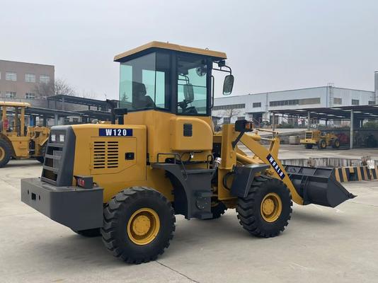 لودر جلو W120 وزن عملیاتی 2 تن برای کشاورزی معدن سطل 0.6 متر مکعب 0.8 متر مکعب