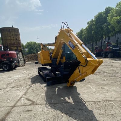 بیل مکانیکی خزنده کوچک زرد بیل مکانیکی هیدرولیک فشرده با موتور یانمار