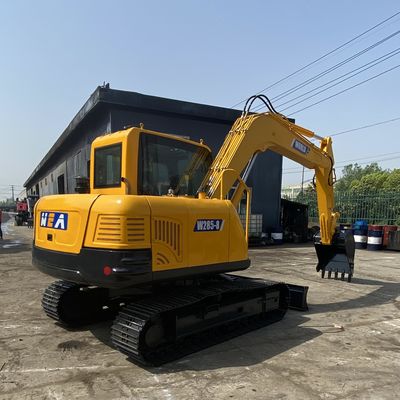 مینی بیل مکانیکی خزنده 2200 کیلوواتی رنگ زرد میکرو مینی بیل مکانیکی