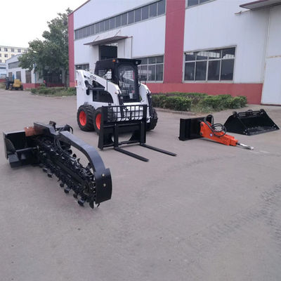 45 کیلو وات اسکید لودر چهار چرخ متحرک اتوماتیک با سطل