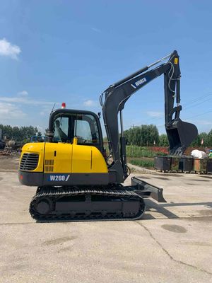 سطل بکهو بیل مکانیکی خزنده کوچک 0.2 Cbm برابر با Komatsu PC60