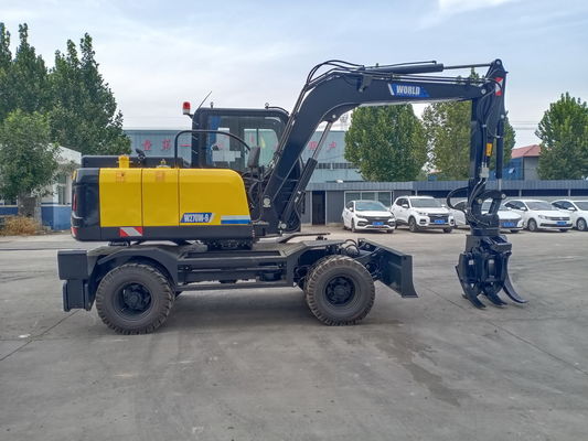 بیل مکانیکی چینی نوع چرخ با چنگک برای چوب یا چمن