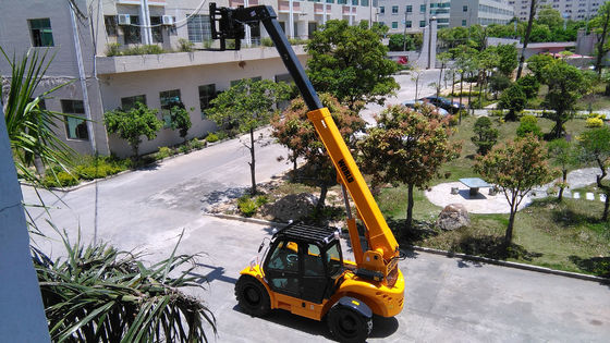 3T 4T دیزل تلسکوپی لیفتراک فرمان چهار چرخ فرمان 7 متر 14 متر تله هندل