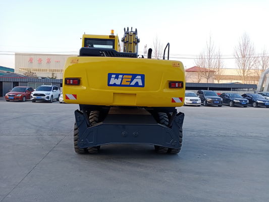 YUCHAI/YC4D125 مینی حفاری چرخدار با موتور با وزن عملیاتی 15300kg