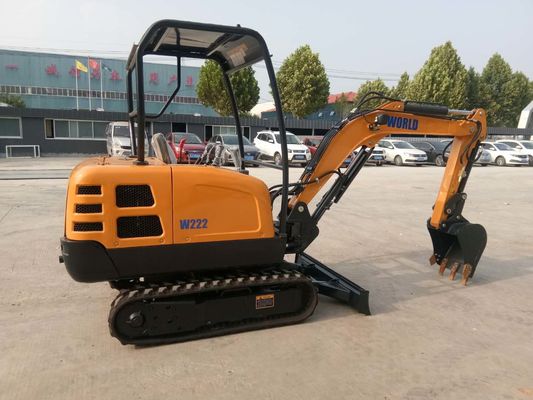 مینی کاوشگر کوچک با عمق برش تیغه 310mm 2200kg سطل 0.1-0.3cbm