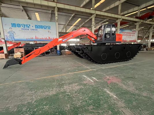 چین مارک برتر استفاده نشده حفاری آمفیبی HK150SD با 0.25 M3 ماشین تمیز کردن رودخانه