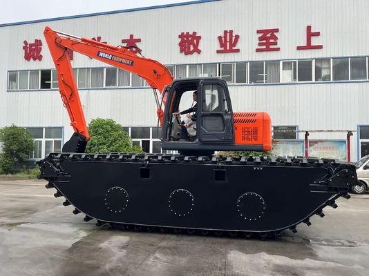 چین مارک برتر استفاده نشده حفاری آمفیبی HK150SD با 0.25 M3 ماشین تمیز کردن رودخانه
