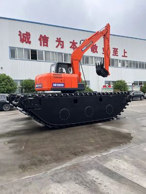 چین مارک برتر استفاده نشده حفاری آمفیبی HK150SD با 0.25 M3 ماشین تمیز کردن رودخانه