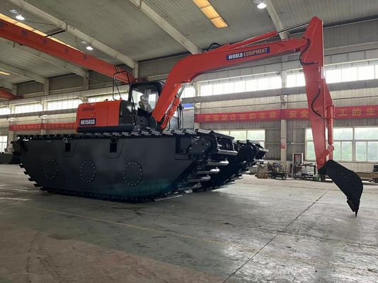 جهان حفاری آمفیبی HK150SD با 0.25 تا 0.5 M3 ماشین تمیز کردن رودخانه