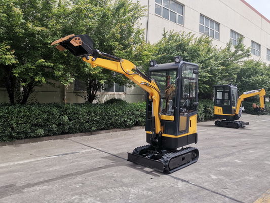 مینی Excavator 0.02 به 0.5 M3 وزن عملیاتی 1000kg لاستیک یا فولاد